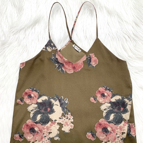SOLD-Free People Floral Mini Slip Dress - Picture 9 of 13